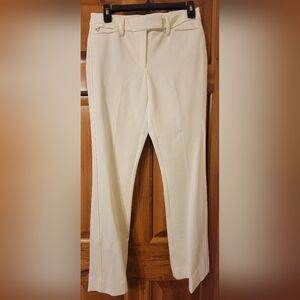 White House Black Market Classic Cream Pants